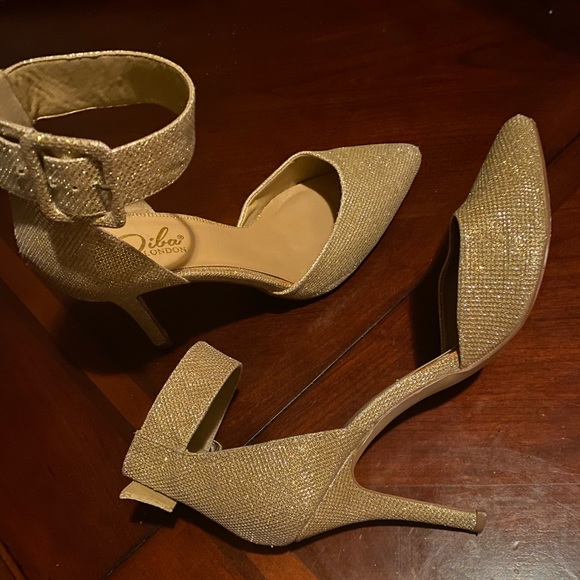 Diba London Gold Heels - Picture 1 of 7